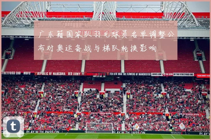 广东籍国家队羽毛球员名单调整公布对奥运备战与梯队轮换影响